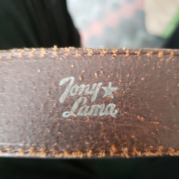 Tony Lama Genuine Leather Belt Size 32 - Picture 7 of 8